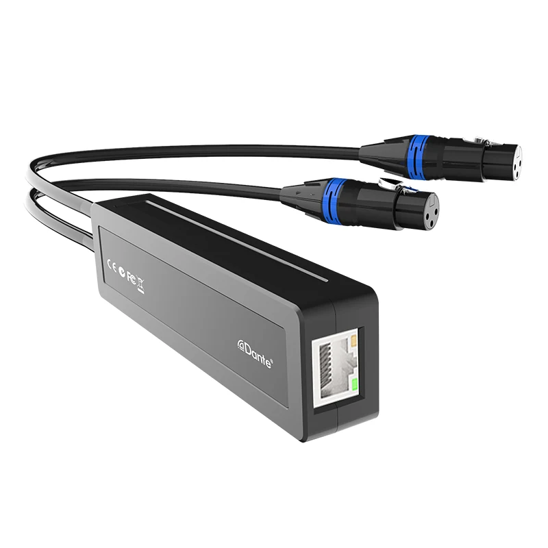 2-Kanal-Analogeingang-Dante-Adapter