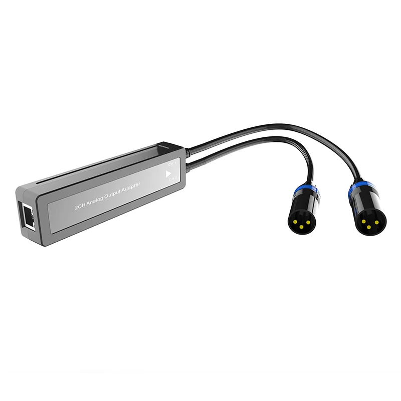 2-Kanal-Dante-Adapter mit Analogausgang