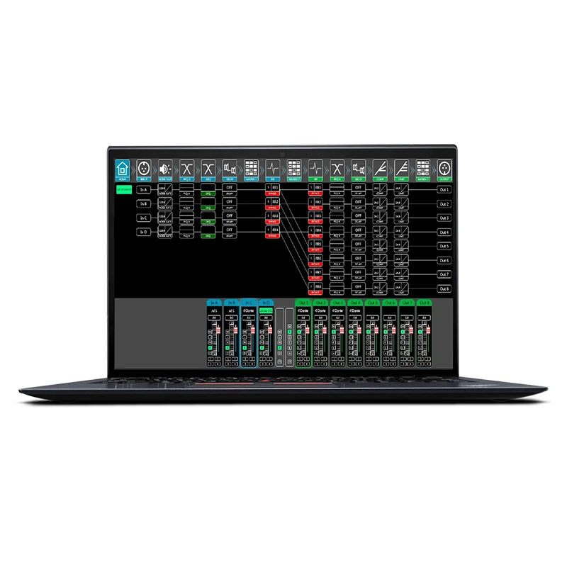 4in 8out 96K Dante Speaker Management Processor