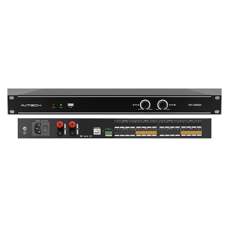 8CH DSP mit 2x150W Verstärker